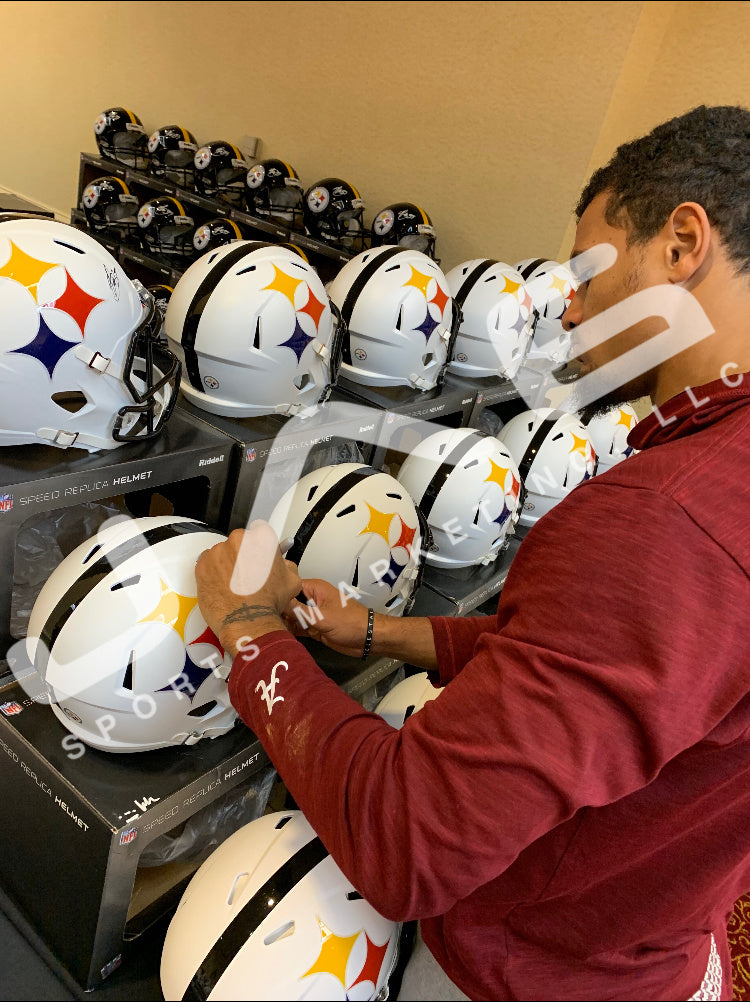 Minkah Fitzpatrick autographed Full Size AMP Helmet Pittsburgh Steelers Beckett - JAG Sports Marketing