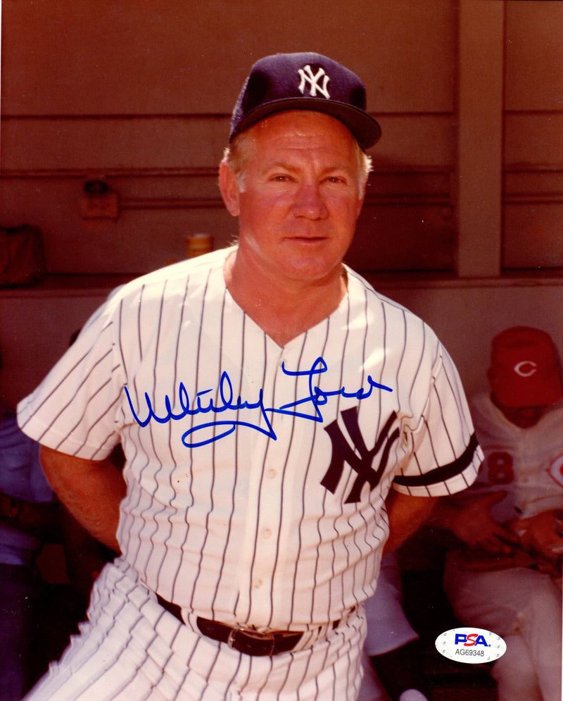 Whitey Ford autographed signed 8x10 photo MLB New York Yankees PSA COA WS Champ - JAG Sports Marketing