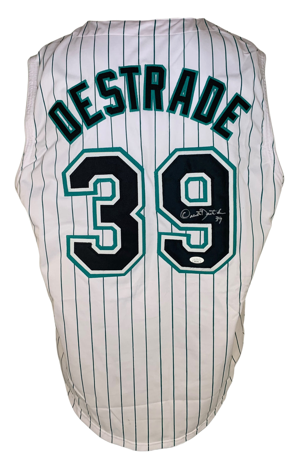 Orestes Destrade autographed signed jersey MLB Florida Marlins JSA COA
