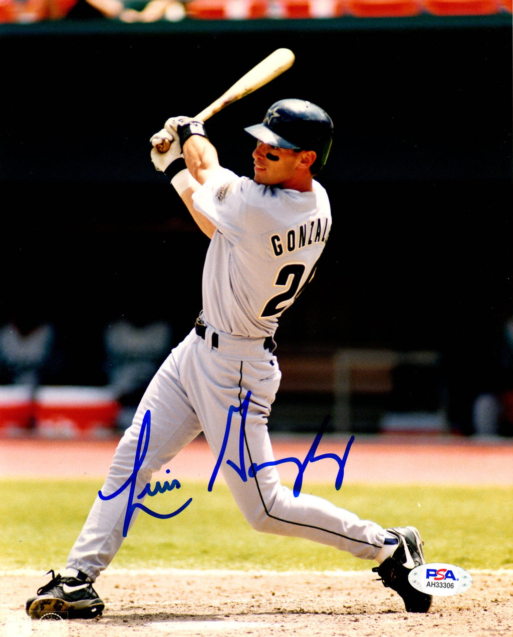 Luis Gonzalez autographed signed 8x10 photo MLB Houston Astros PSA COA - JAG Sports Marketing