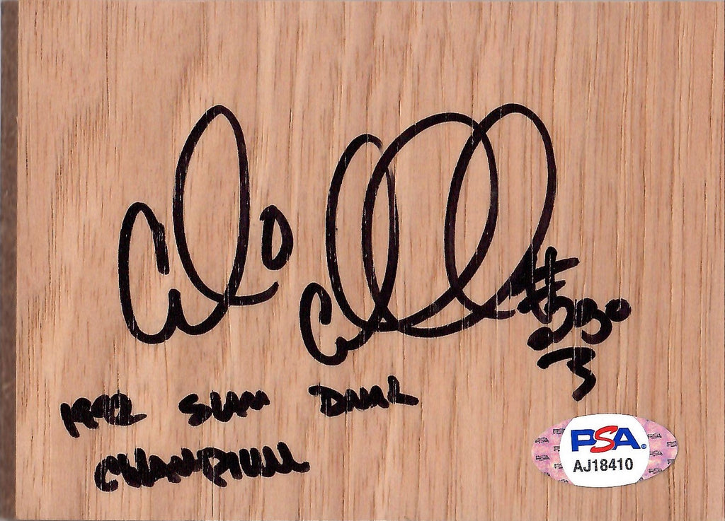 Cedric Ceballos autographed signed inscribed floorboard Phoenix Suns PSA COA - JAG Sports Marketing