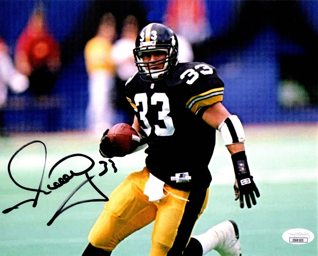 Merrill Hoge autographed signed 8x10 photo NFL Pittsburgh Steelers JSA COA - JAG Sports Marketing