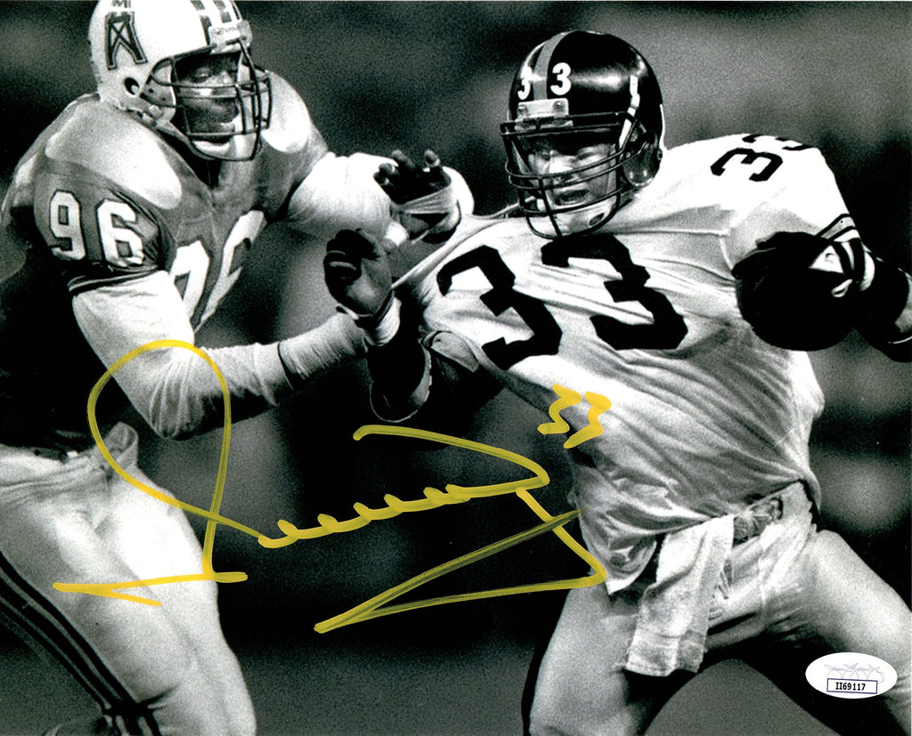 Merrill Hoge autographed signed 8x10 photo NFL Pittsburgh Steelers JSA COA - JAG Sports Marketing