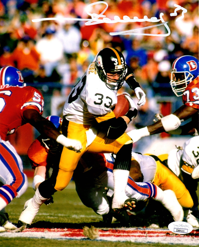 Merrill Hoge autographed signed 8x10 photo NFL Pittsburgh Steelers JSA COA - JAG Sports Marketing