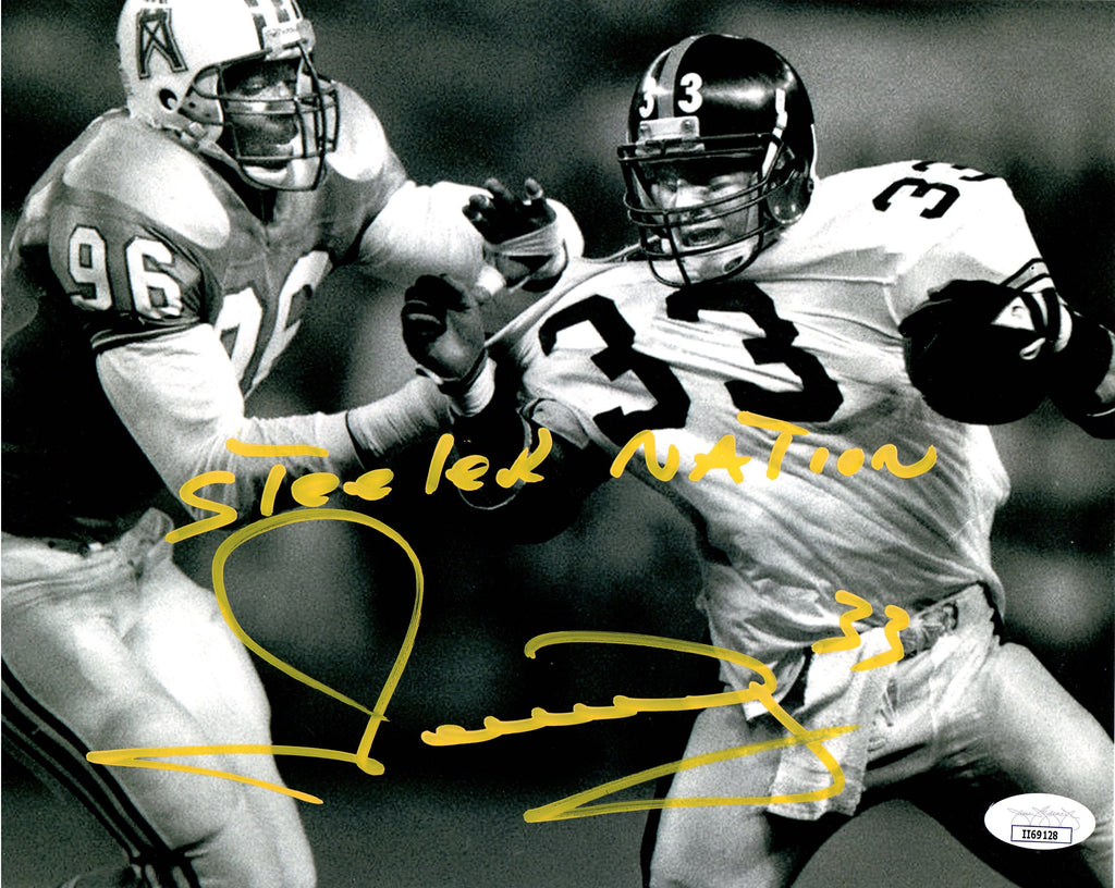 Merrill Hoge autographed signed inscribed 8x10 photo Pittsburgh Steelers JSA COA - JAG Sports Marketing