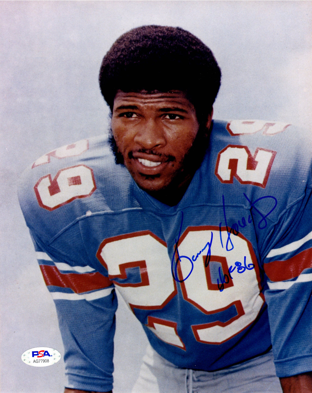 Kenny Houston autographed signed inscribed 8x10 photo NFL Houston Oilers PSA COA - JAG Sports Marketing