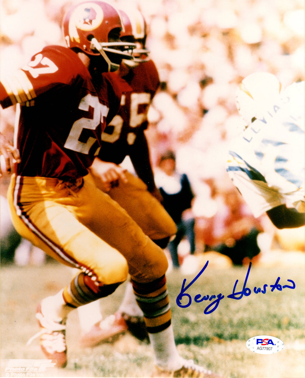 Kenny Houston autographed signed 8x10 photo NFL Washington Redskins PSA COA - JAG Sports Marketing