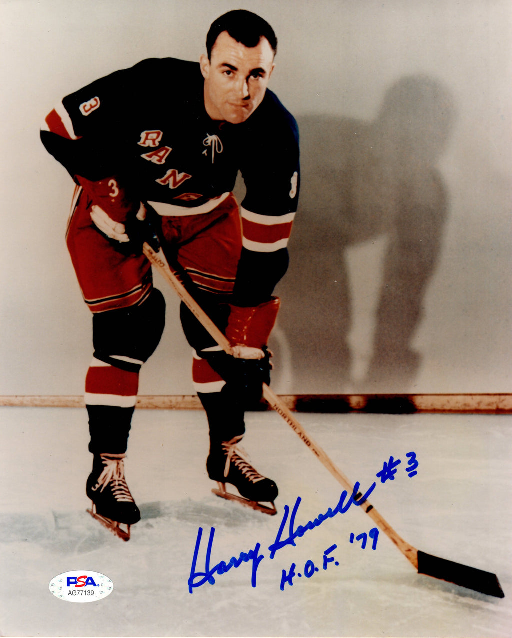 Harry Howell autographed signed inscribed 8x10 photo NHL New York Rangers PSA COA - JAG Sports Marketing