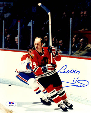 Bobby Hull autographed signed 8x10 photo NHL Chicago Blackhawks PSA COA - JAG Sports Marketing