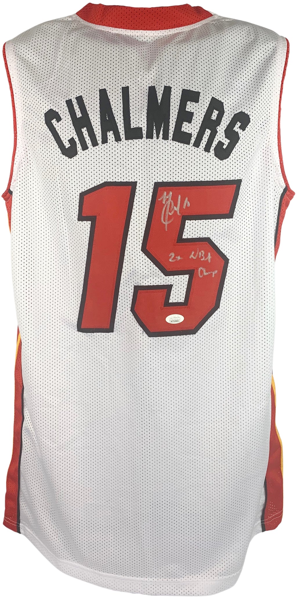 Mario Chalmers signed jersey autographed inscribed NBA Miami Heat JSA ITP COA - JAG Sports Marketing