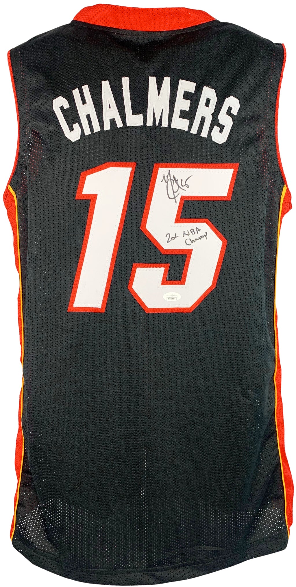 Mario Chalmers signed jersey autographed inscribed NBA Miami Heat JSA ITP COA - JAG Sports Marketing