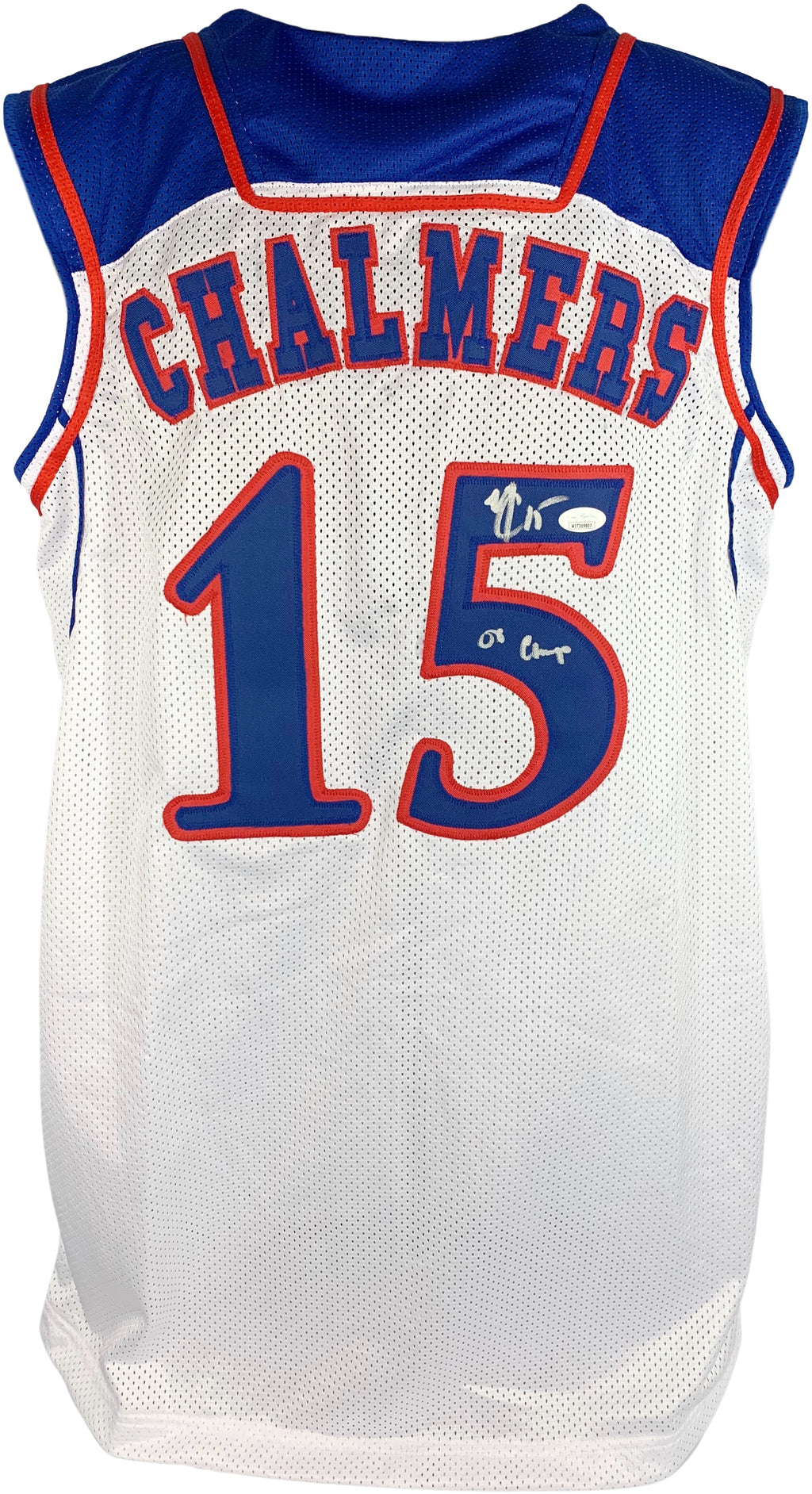 Mario Chalmers signed inscribed jersey autographed NCAA Kansas Jayhawks JSA COA - JAG Sports Marketing