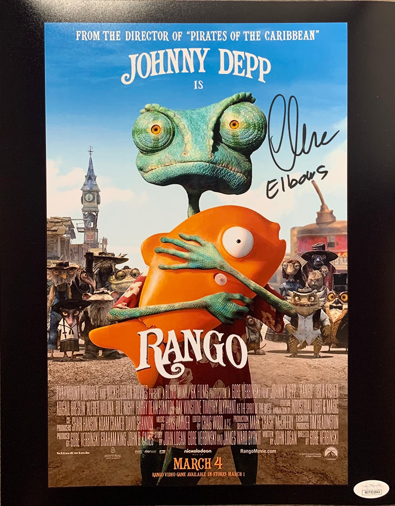 Charles Fleischer autograph signed inscribed 11x14 photo Rango JSA COA Elbows