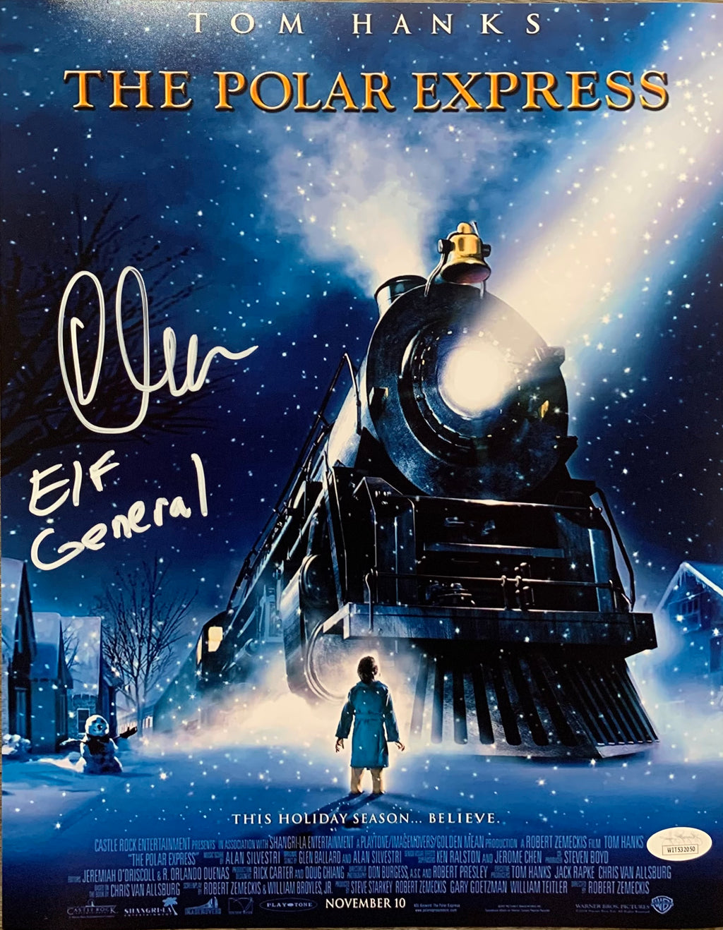 Charles Fleischer autograph signed inscribed 11x14 photo The Polar Express JSA