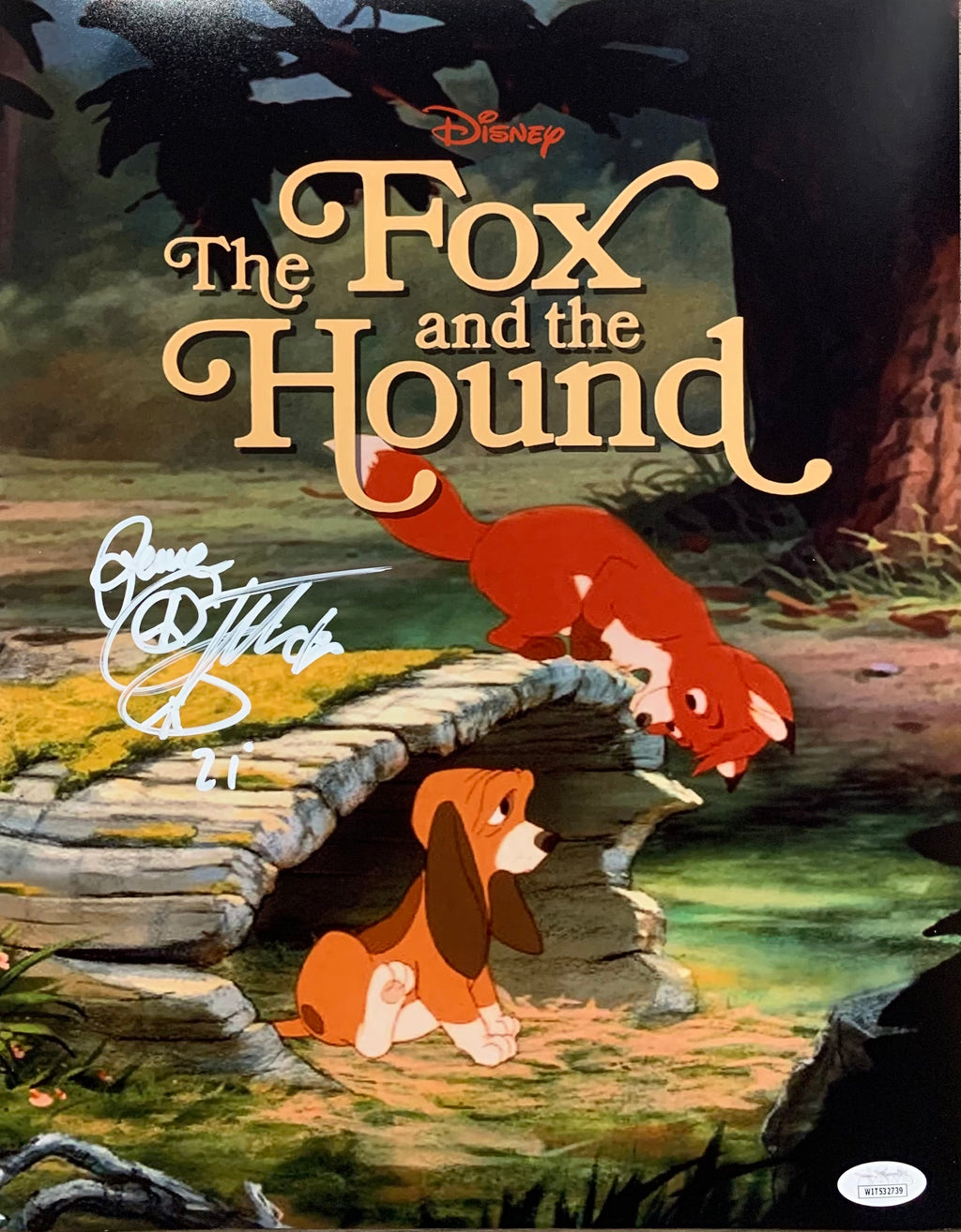 Corey Feldman autographed signed 11x14 photo The Fox and the Hound PSA COA