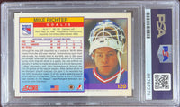 Mike Richter auto card 1991 Score #120 PSA Encapsulated New York Rangers