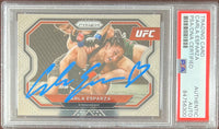 Carla Esparza auto 2021 Panini Prizm UFC card #154 PSA Encapsulated