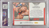 Carla Esparza auto 2021 Panini Prizm UFC card #154 PSA Encapsulated