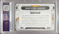 Demetrious Johnson autographed 2015 Topps card #116 UFC PSA Encapsulated