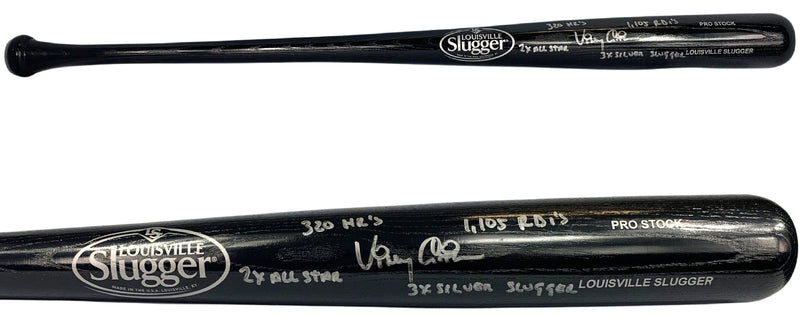 Vinny Castilla autographed signed inscribed bat MLB Colorado Rockies PSA COA