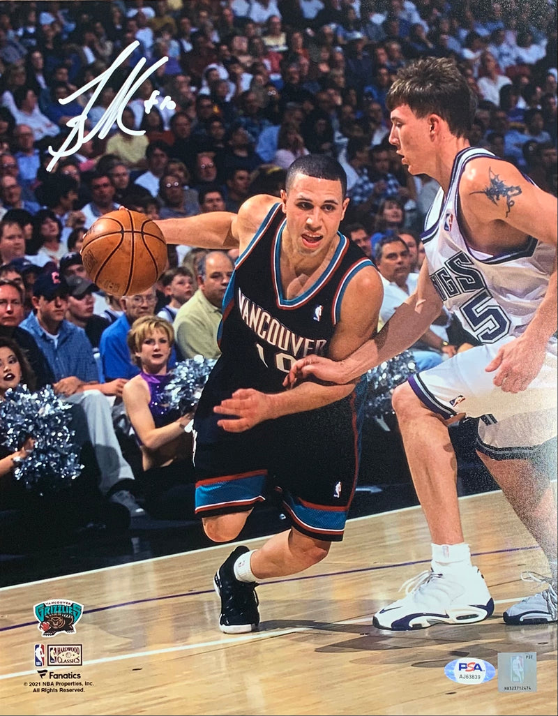 Mike Bibby autographed signed 11x14 photo NBA Sacramento Kings PSA COA