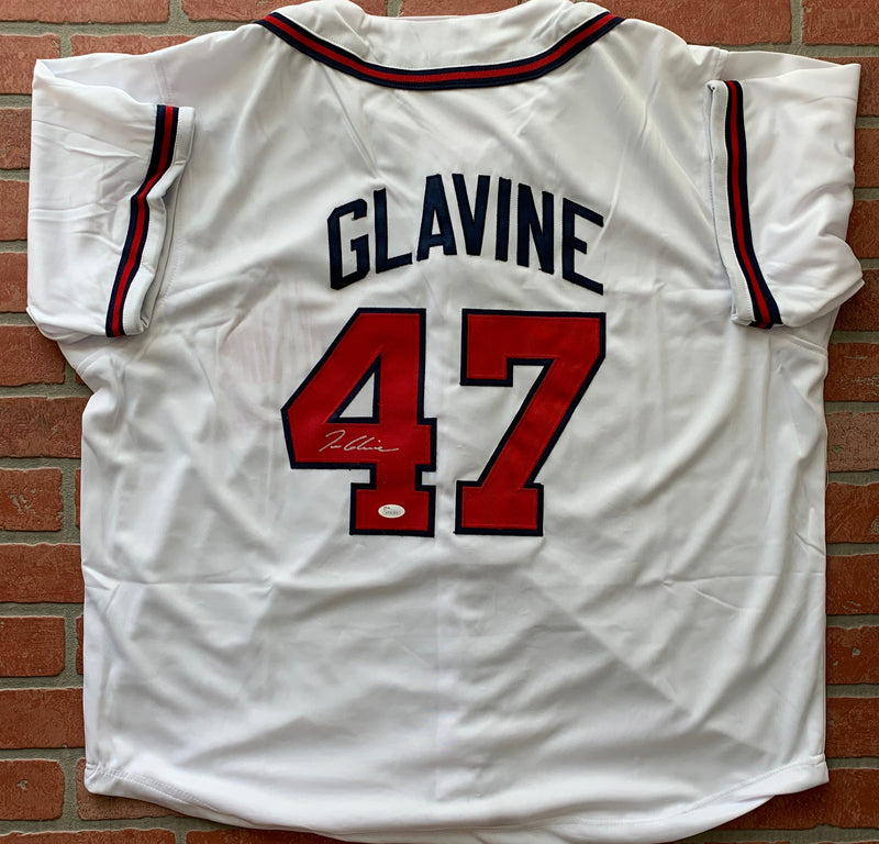 Tom Glavine autographed jersey MLB Atlanta Braves JSA COA CY Young