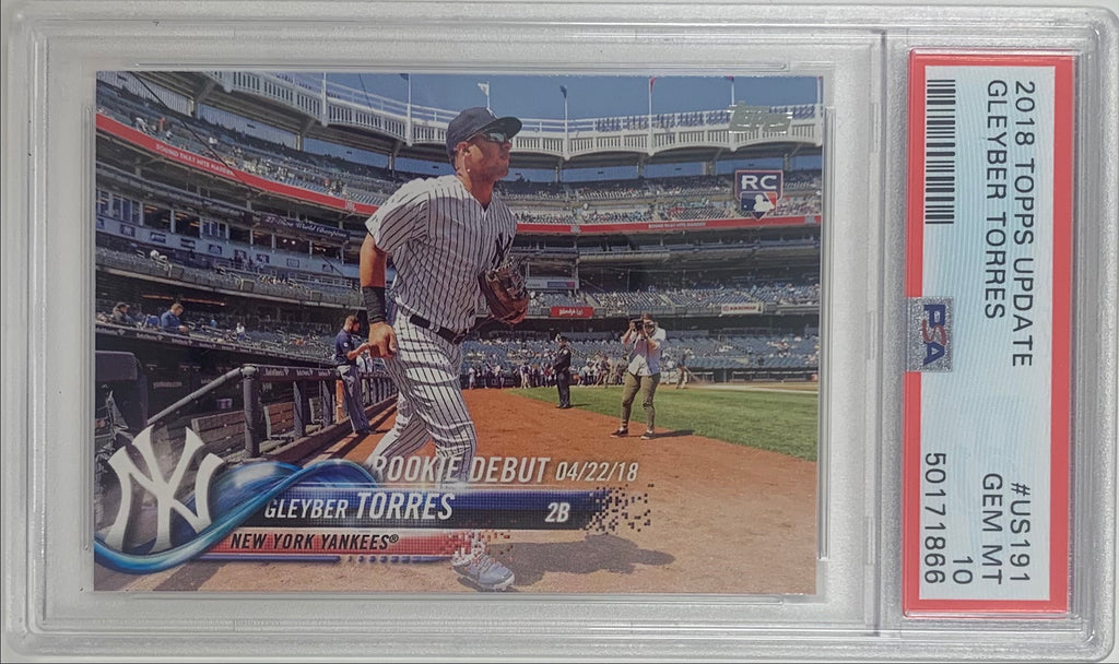 2018 Topps Update Gleyber Torres RC #US191 PSA 10 Gem Mint New York Yankees
