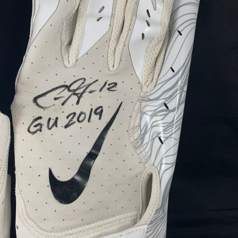 Chris Godwin autographed signed Game Used Gloves NFL Tampa Bay Buccaneers LOA - JAG Sports Marketing