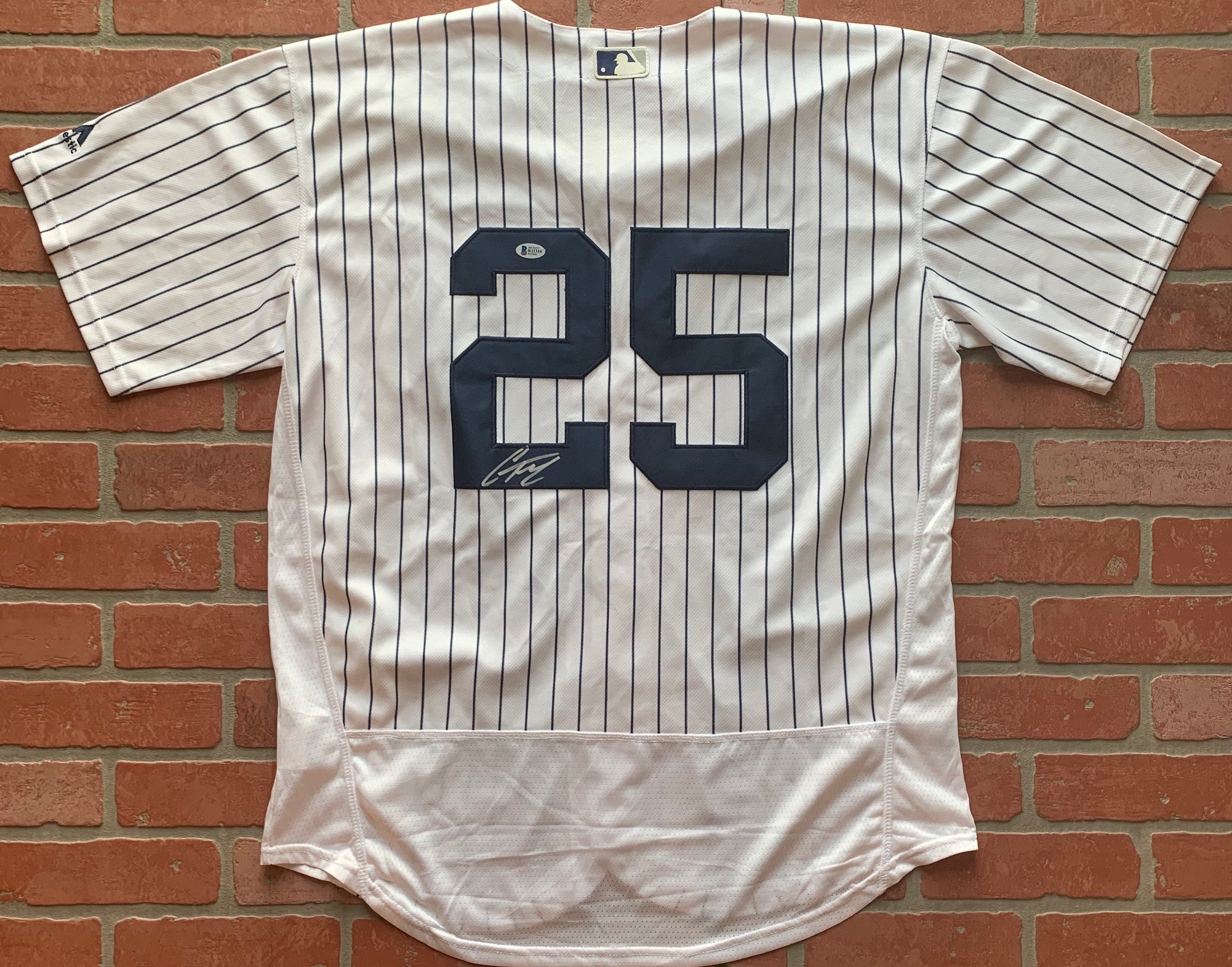 Gleyber Torres autographed signed majestic jersey MLB New York