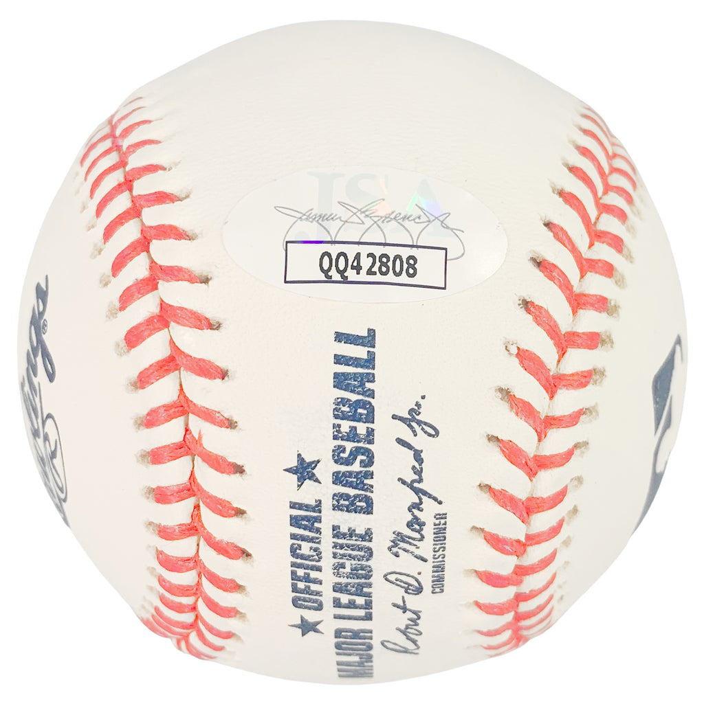 Eric Gagne autographed signed baseball Los Angeles Dodgers JSA COA