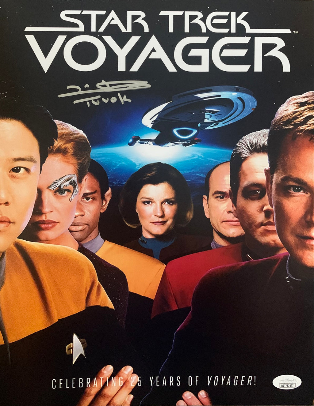 Tim Russ autographed signed inscribed 11x14 photo JSA Star Trek Voyager Tuvok