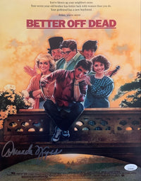 Amanda Wyss autographed signed 11x14 photo Better Off Dead JSA Witness