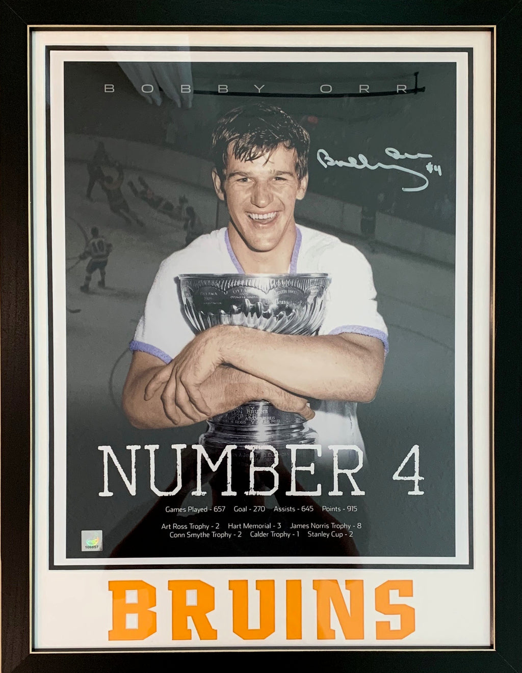 Bobby Orr autographed signed 16x20 framed NHL Boston Bruins Orr Authentication - JAG Sports Marketing