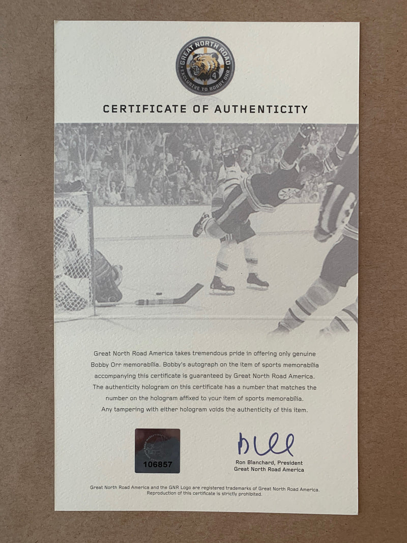 Bobby Orr autographed signed 16x20 framed NHL Boston Bruins Orr Authentication - JAG Sports Marketing