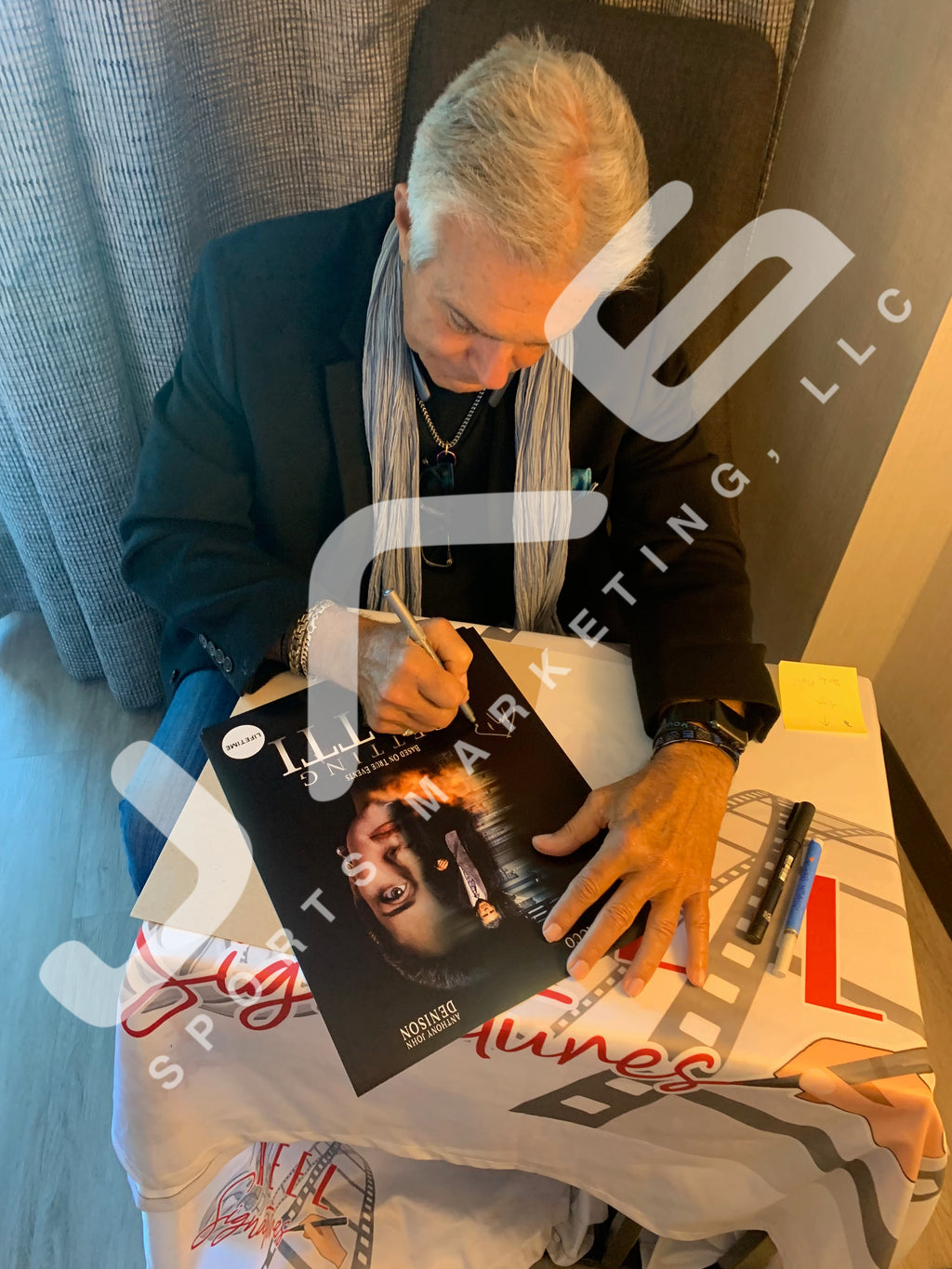 Tony Denison autographed signed inscribed 11x14 photo Getting Gotti JSA Witness