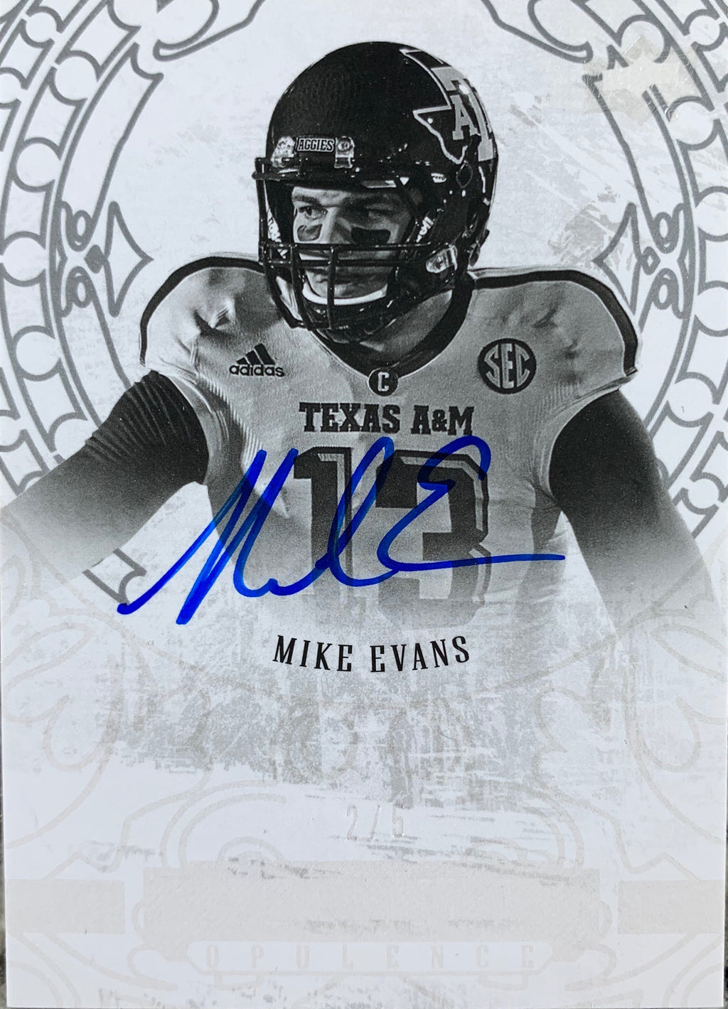 Mike Evans autographed signed Card 2 of 5 Texas A&M Upper Deck Exquisite - JAG Sports Marketing