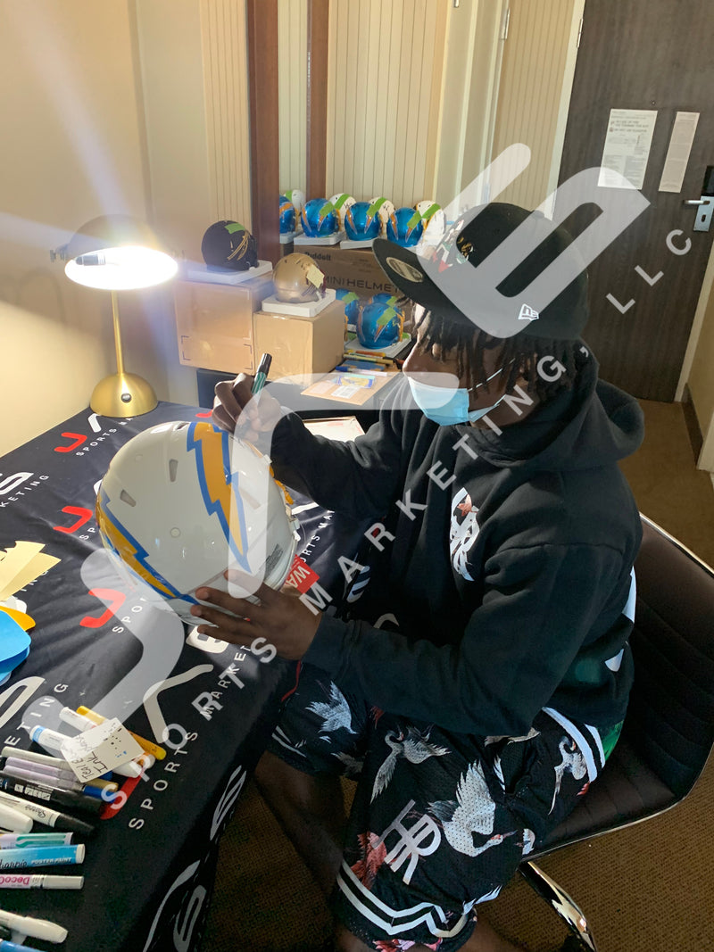 Asante Samuel Jr. autographed signed Full Size helmet NFL Los Angeles Chargers JSA