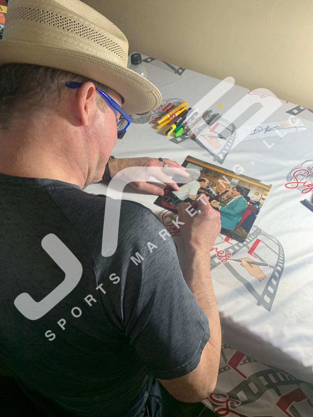 David Koechner signed inscribed 8x10 photo Anchorman JSA Witness Will Ferell