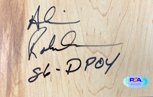 Alvin Robertson signed inscribed floor board NBA San Antonio Spurs PSA COA - JAG Sports Marketing