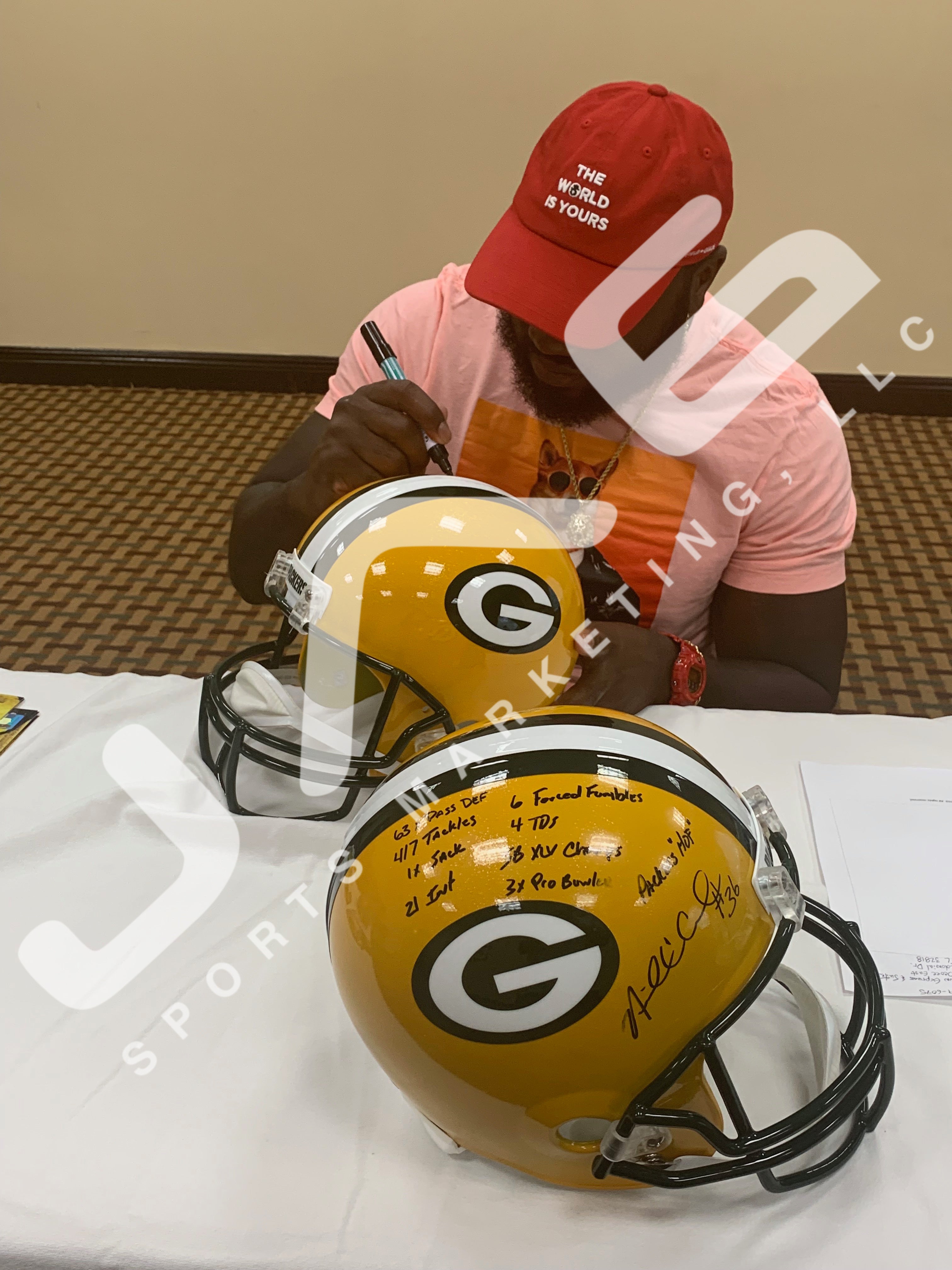 artist nick football helmet Nick Collins autographed signed inscribed Full Size Helmet Green Bay P –  JAG Sports Marketing