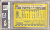 Devon White auto signed card 1990 Topps #65 Los Angeles Angles PSA Encapsulated