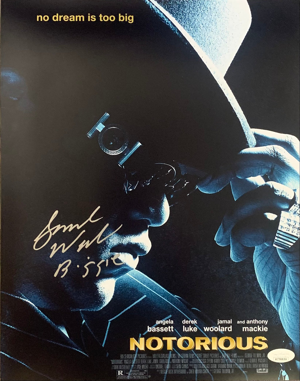 Jamal Woolard autographed signed inscribed 11x14 photo Notorious JSA Biggie