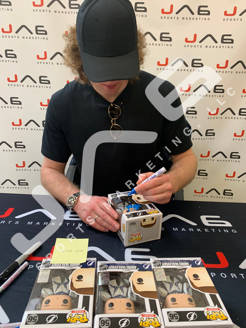 Andrei Vasilevskiy autographed signed inscribed funko pop Tampa Bay Lightning JSA