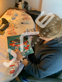 Kathleen Turner Charles Fleischer signed 11x14 photo Who Framed Roger Rabbit JSA