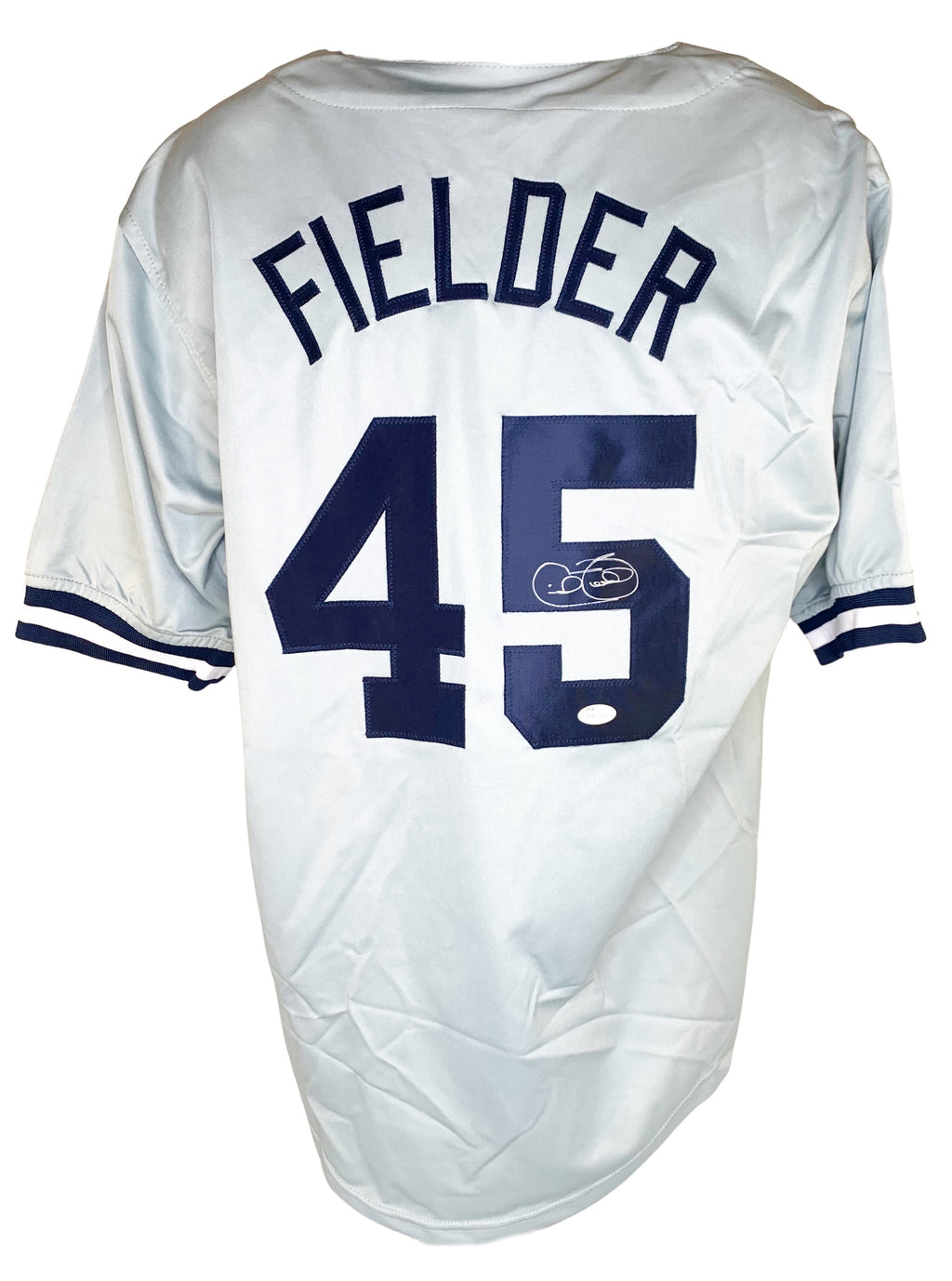 Cecil Fielder autographed jersey MLB New York Yankees JSA COA