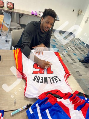 Mario Chalmers signed jersey autographed inscribed NBA Miami Heat JSA ITP COA - JAG Sports Marketing