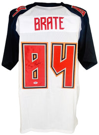 CAMERON BRATE SIGNED CUSTOM WHITE PRO STYLE AUTOGRAPHED JERSEY PSA COA