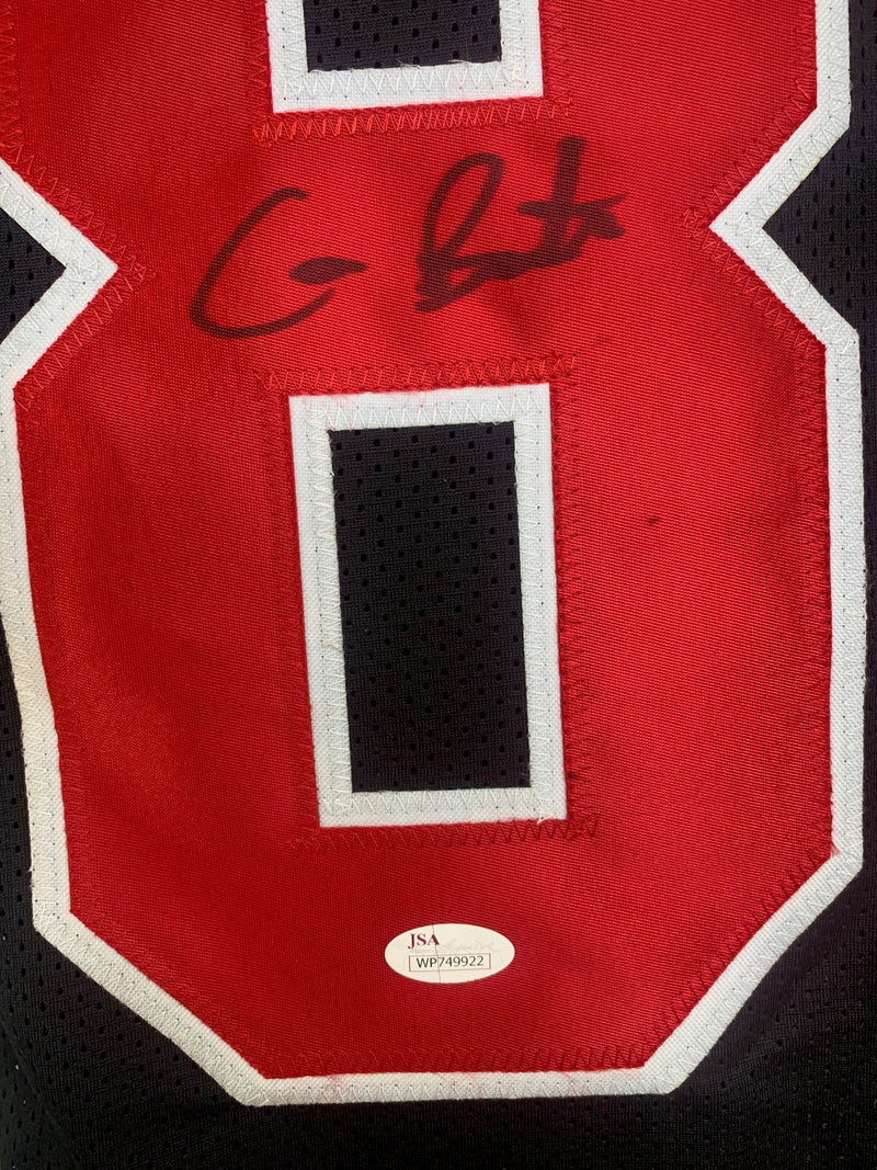 CAMERON BRATE SIGNED CUSTOM BLACK COLLEGE STYLE AUTOGRAPHED JERSEY PSA COA