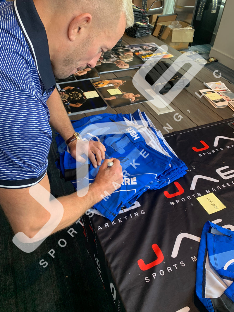 Georges St-Pierre autographed signed inscribed trunks UFC JSA Witness GSP