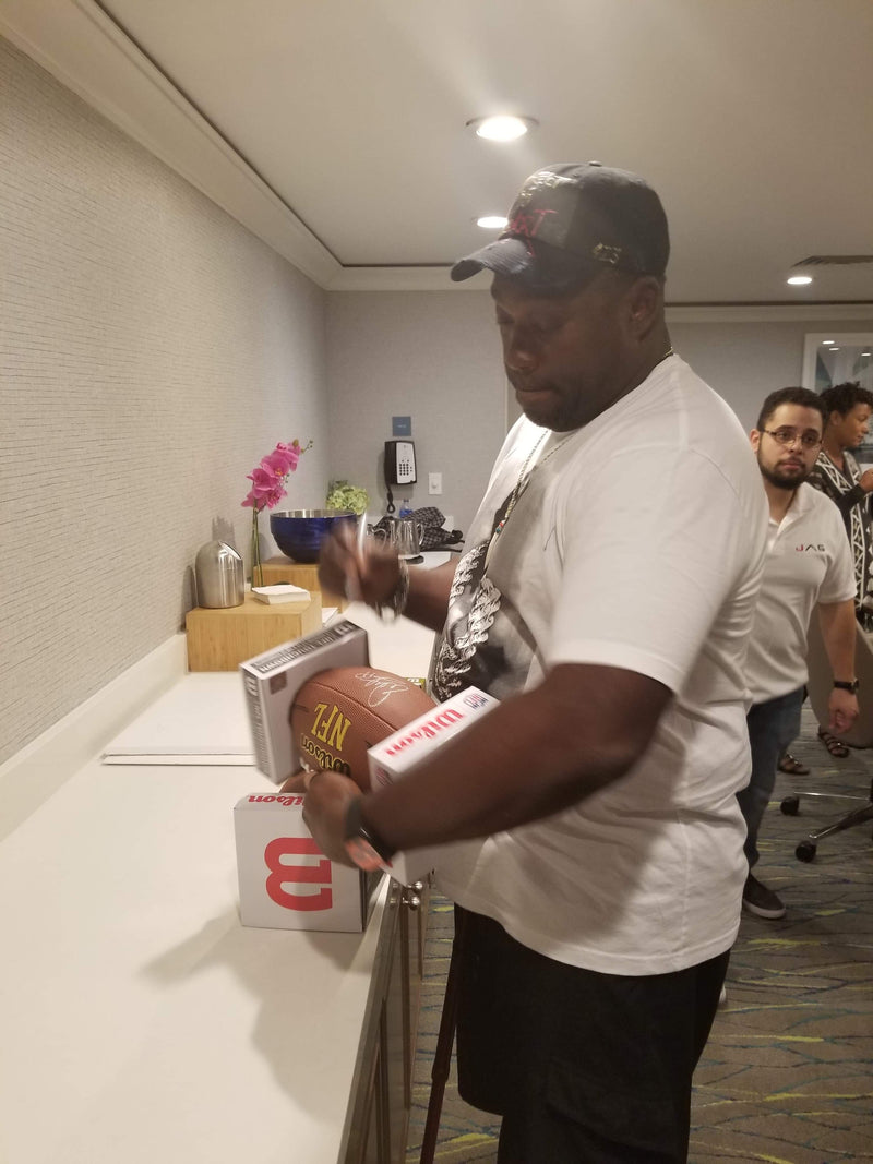 Warren Sapp autographed signed authentic football Tampa Bay Buccaneers PSA COA - JAG Sports Marketing